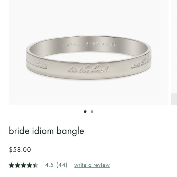 kate spade Jewelry - KATE SPADE bride idiom bracelet